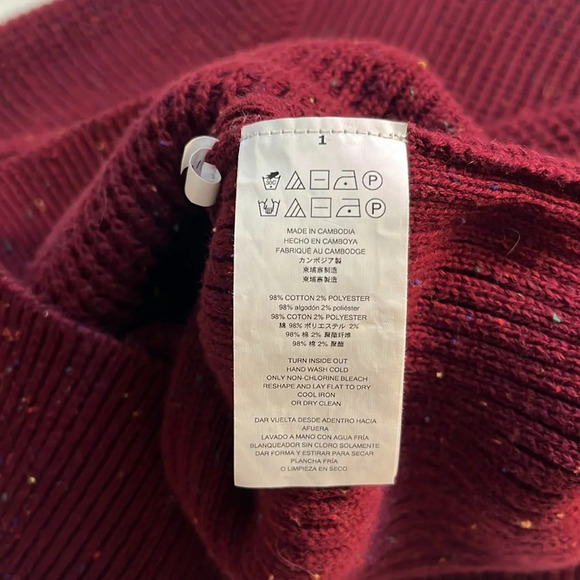 Michael Kors sweater large MK knit sweater speckled colors cotton blend sweater - Picture 6 of 7